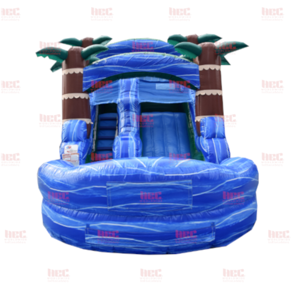 Piscina inflable de un solo carril Blue Hurricane® de 13 pies