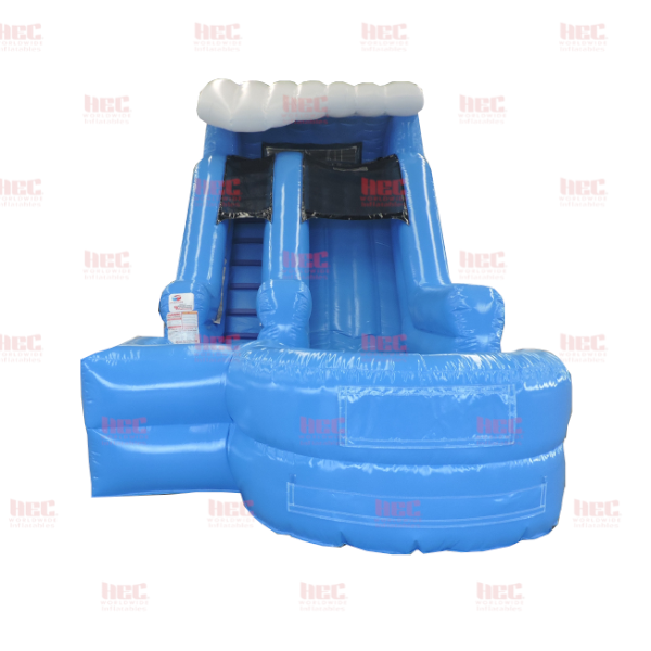 13 Foot Surf Slide Single Lane Inflated Pool