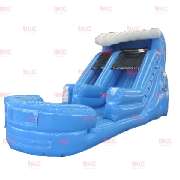 13 Foot Surf Slide Single Lane Inflated Pool
