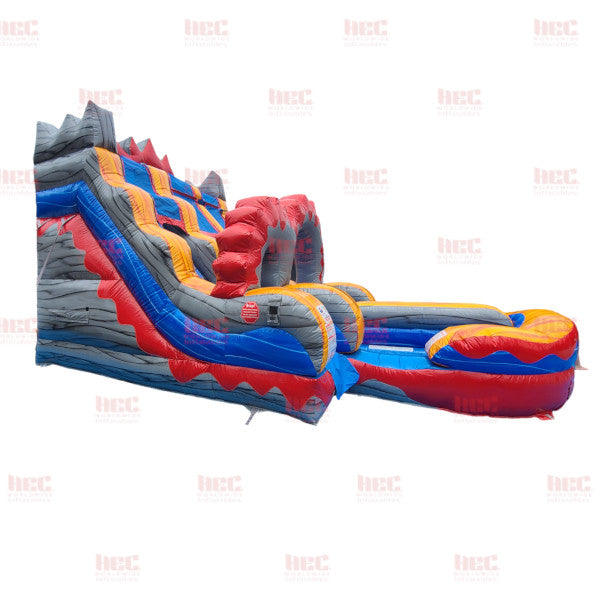 Piscina inflable de dos carriles Tiki Plunge® de 15 pies con base de mármol morado