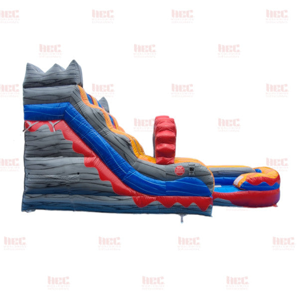 Piscina inflable de dos carriles Tiki Plunge® de 15 pies con base de mármol morado