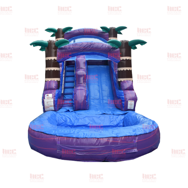 Piscina profunda de un solo carril Purple Hurricane® de 15 pies