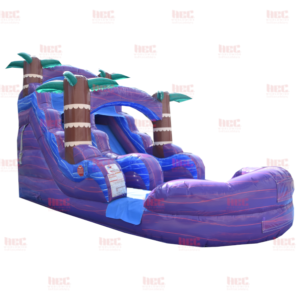 15 Foot Purple Hurricane® Single Lane Inflated Pool