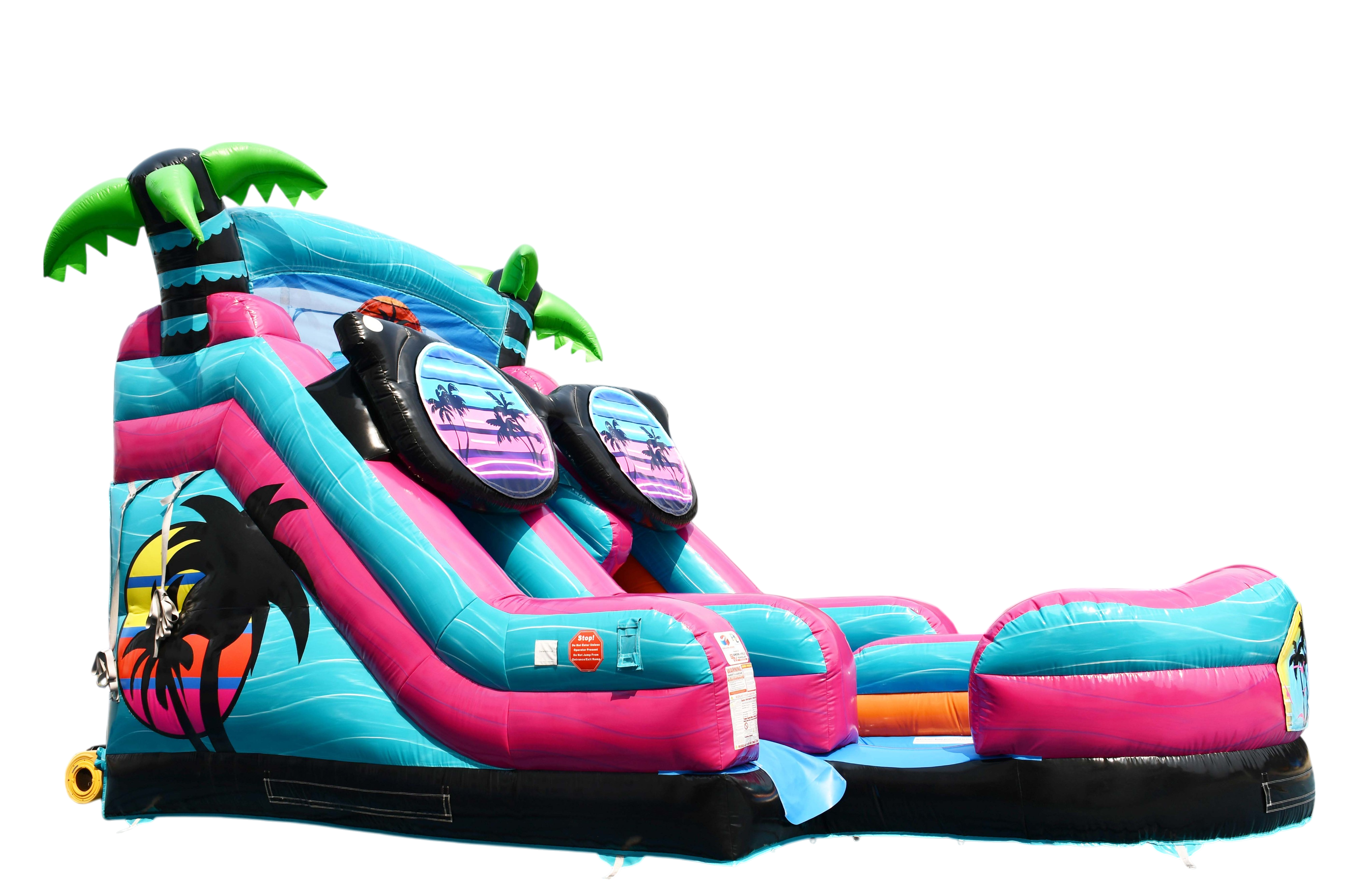 15 Foot Beach Vibe Double Lane Inflated Pool