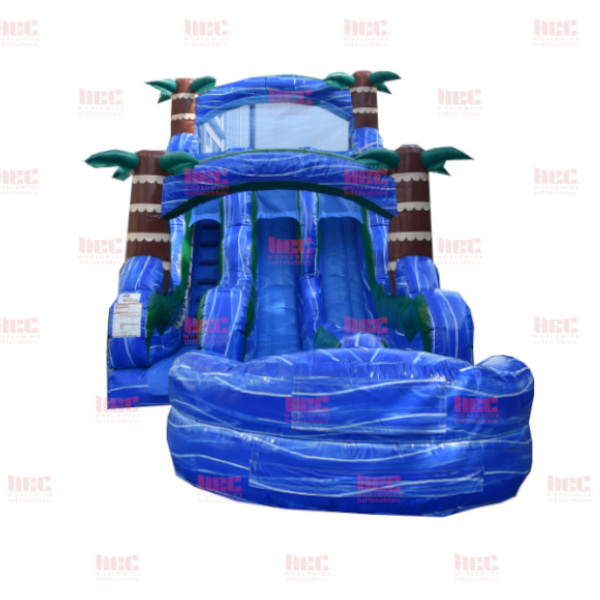 Piscina inflable de dos carriles Blue Hurricane® de 18 pies