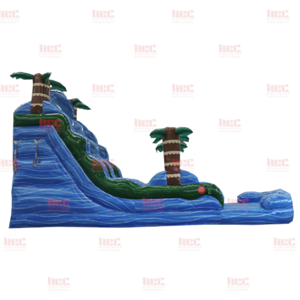 18 Foot Blue Hurricane® Single Lane Inflated Pool