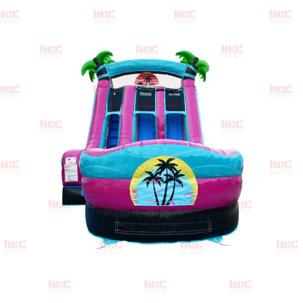 Piscina inflable de dos carriles Beach Vibe de 18 pies