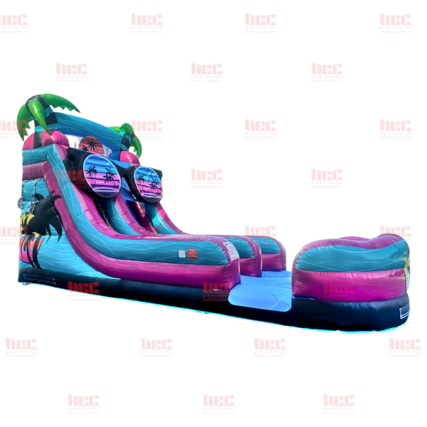 18 Foot Beach Vibe Single Lane Inflated Pool