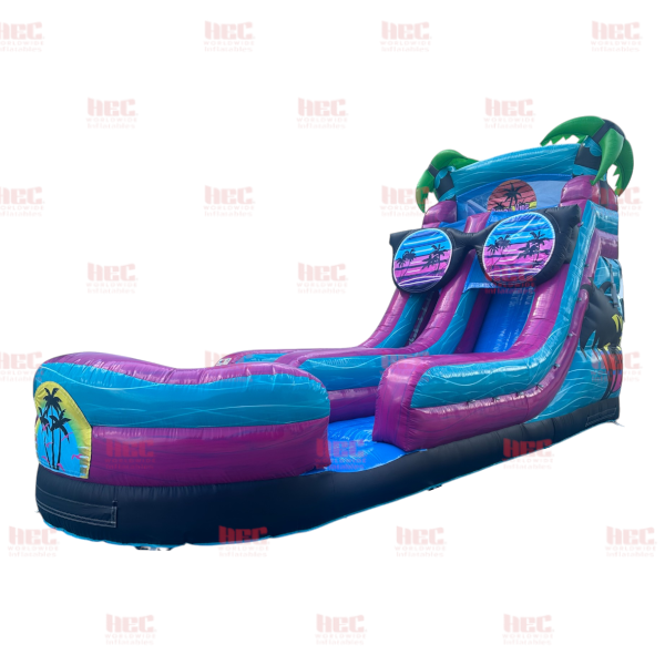 18 Foot Beach Vibe Single Lane Inflated Pool