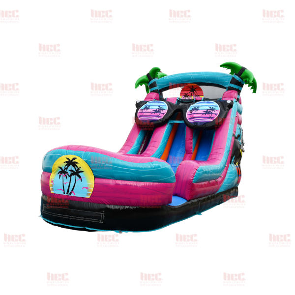 18 Foot Beach Vibe Double Lane Inflated Pool