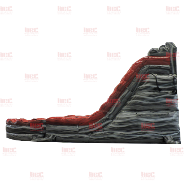 Piscina inflable de dos carriles Roaring Thunder™ de 18 pies con tobogán curvo de la serie J