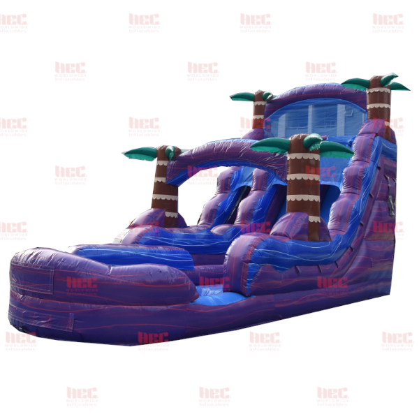 Piscina inflable de dos carriles Purple Hurricane® de 18 pies
