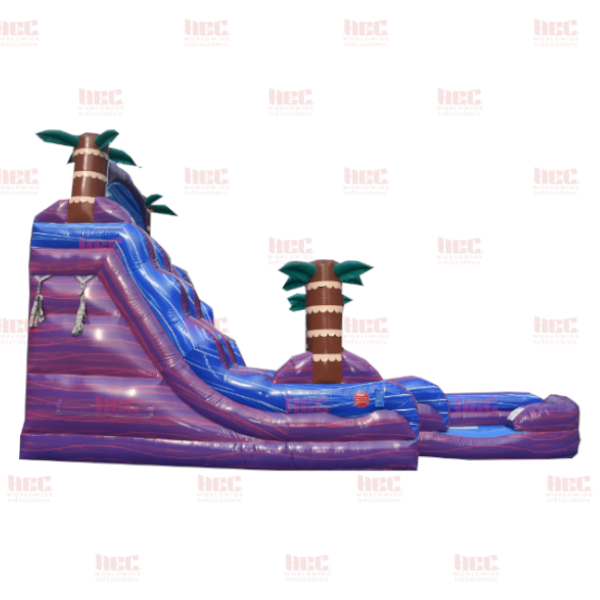 18 Foot Purple Hurricane® Double Lane Inflated Pool
