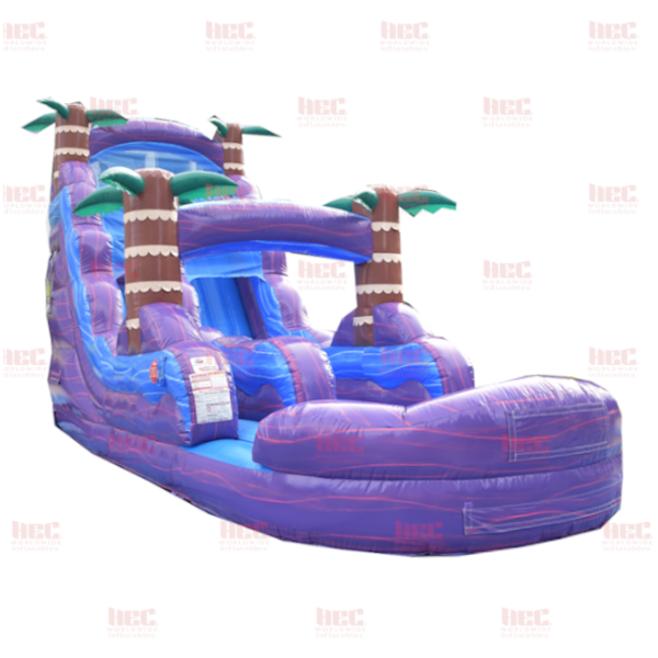 Piscina inflable de un solo carril Purple Hurricane® de 18 pies