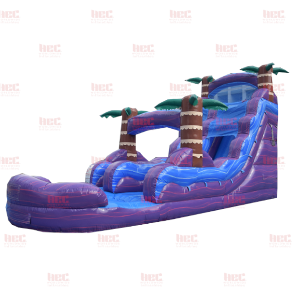 Piscina inflable de un solo carril Purple Hurricane® de 18 pies