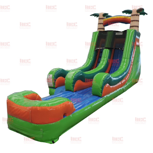 Tropical Splash Single Lane Inflated Pool