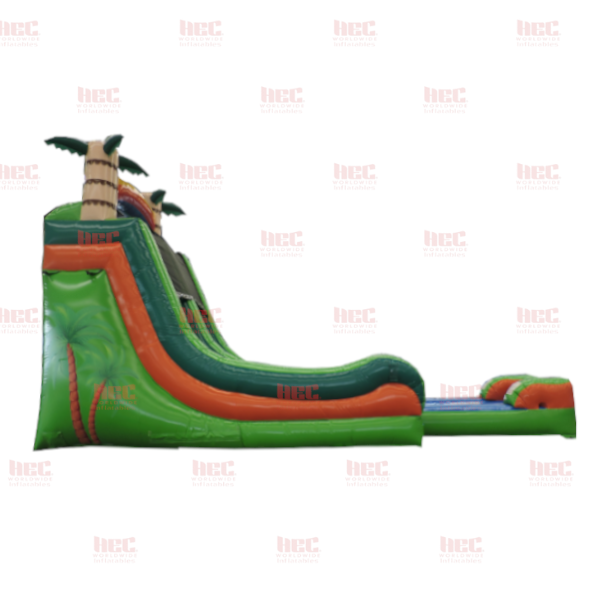 Tropical Splash Single Lane Inflated Pool