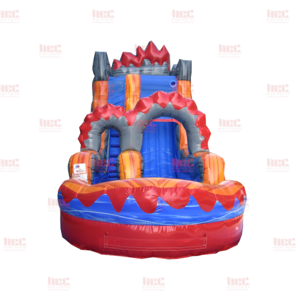 18 Foot Lava Surge Single Lane Inflated Pool