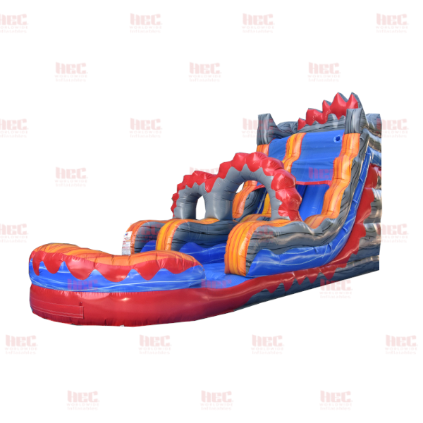 18 Foot Lava Surge Single Lane Inflated Pool