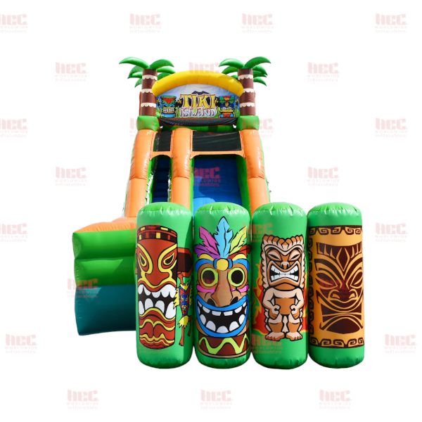 Piscina inflable de un solo carril Tiki Island™ XL