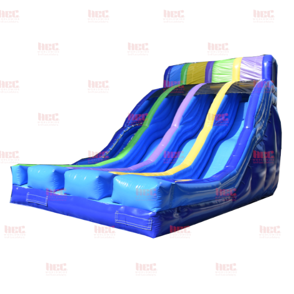 Tobogán de tres carriles y 20 pies con triple salpicadura