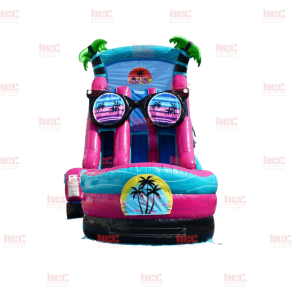 22 Foot Beach Vibe Double Lane Inflated Pool