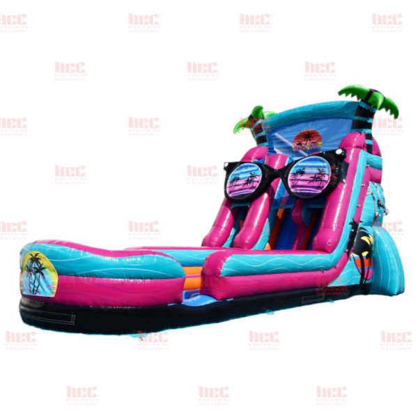 22 Foot Beach Vibe Double Lane Inflated Pool