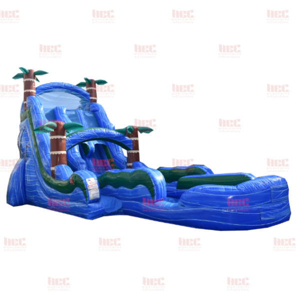 Piscina inflable de dos carriles Blue Hurricane® de 22 pies