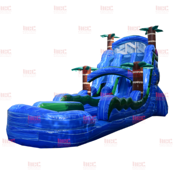 Piscina inflable de dos carriles Blue Hurricane® de 22 pies