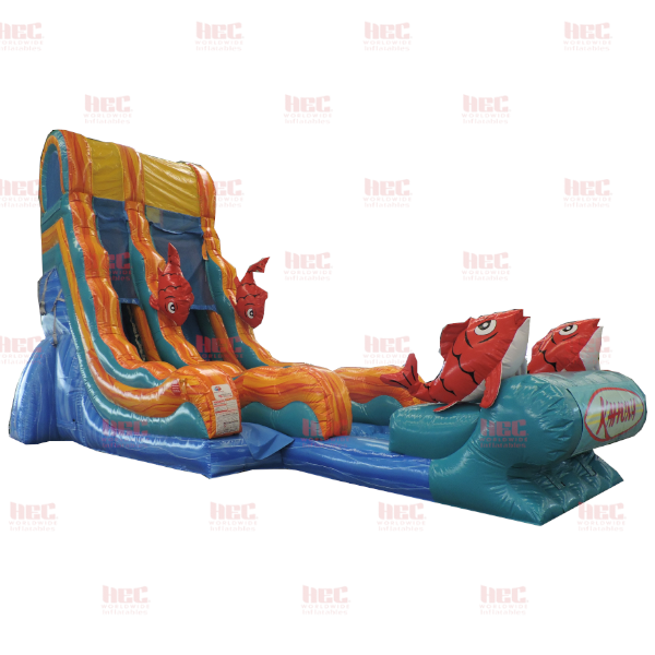 22 Foot Kahuna™ Single Lane Inflated Pool