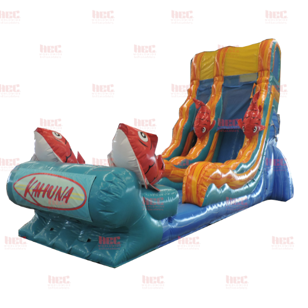 22 Foot Kahuna™ Single Lane Inflated Pool