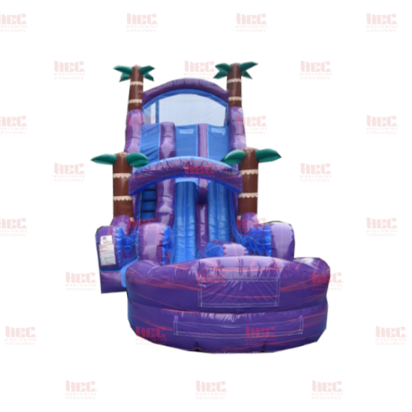 Piscina inflable de dos carriles Blue Hurricane® de 22 pies
