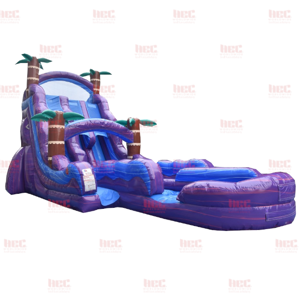 Piscina inflable de dos carriles Blue Hurricane® de 22 pies