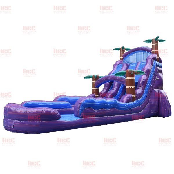 Piscina inflable de dos carriles Blue Hurricane® de 22 pies