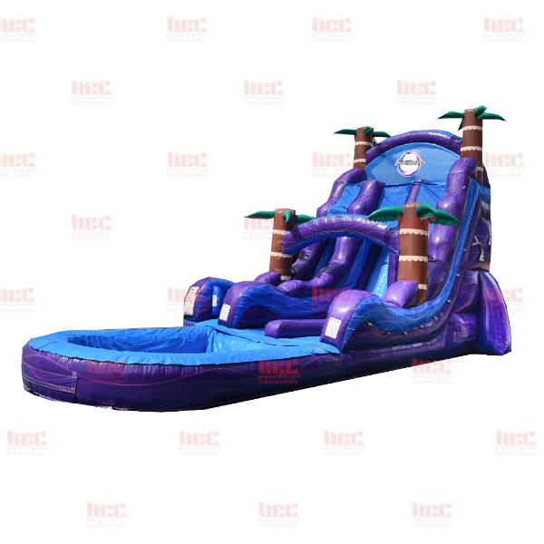 Piscina inflable de dos carriles Blue Hurricane® de 22 pies