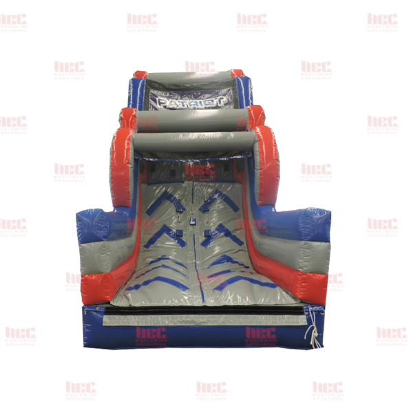 34 Foot Rock Climb Slide with Warped Wall Patriot Challenge™
