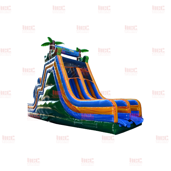 34 Foot Rock Climb Slide with Warped Wall Jungle Trek™