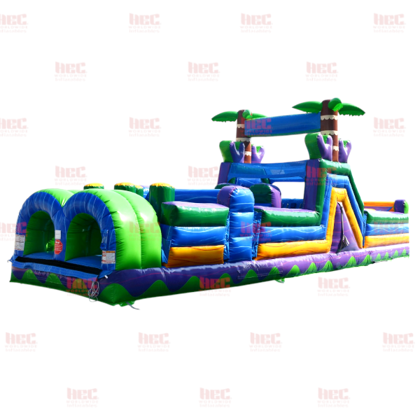 40 Foot Tropical Obstacle Course Dry Only