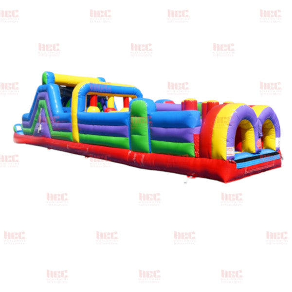 Piscina inflable con pista de obstáculos de 45 pies, estándar (5) colores, húmeda y seca