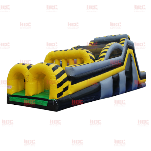 45 Foot Obstacle Course Elevated Floor Nuclear Colors