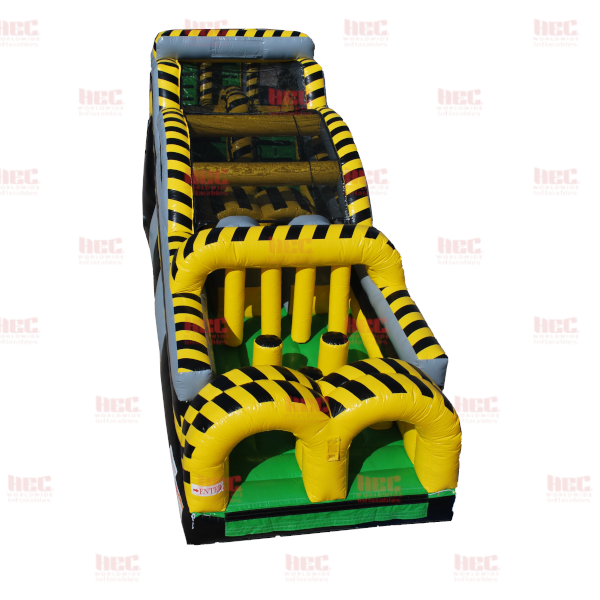 45 Foot Obstacle Course Elevated Floor Nuclear Colors