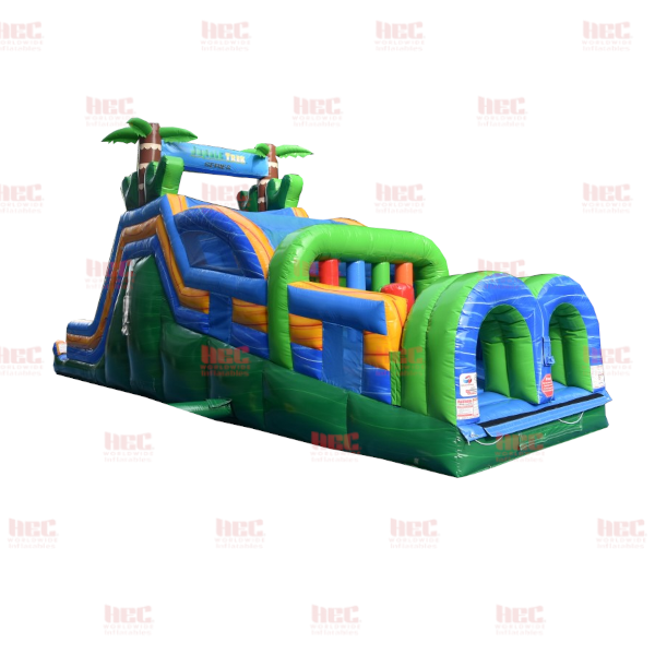 Pista de obstáculos de 45 pies con piso elevado Jungle Trek™