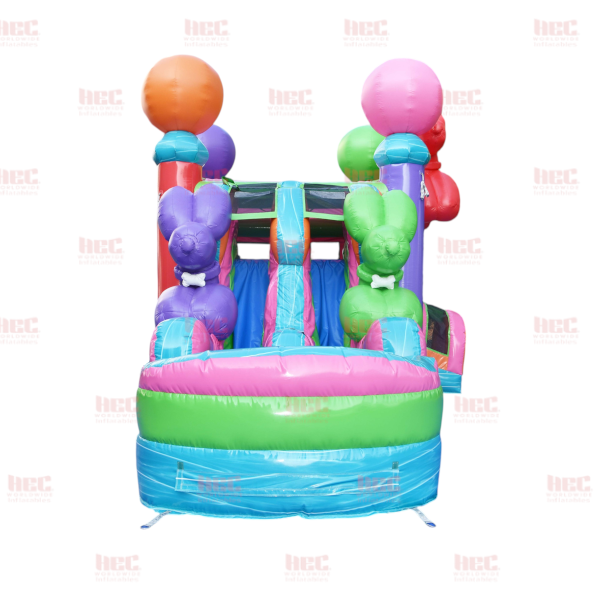 Piscina inflable de doble carril combinada Avalanche, húmeda y seca