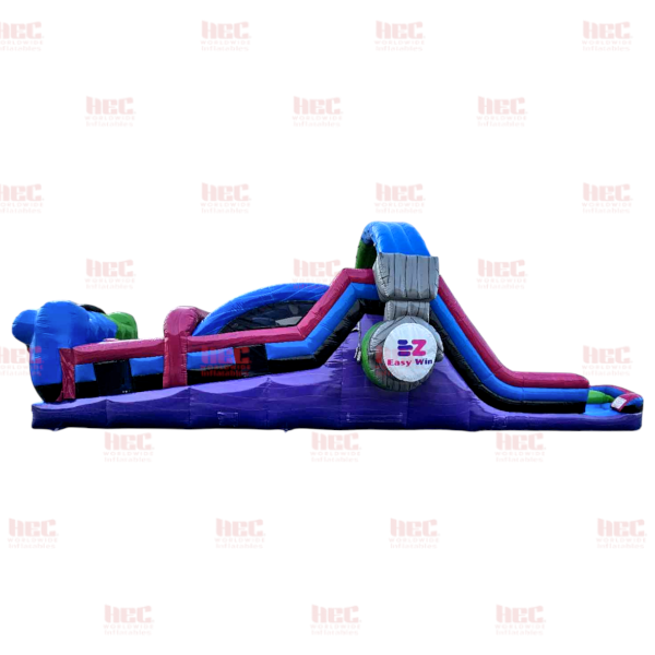 45 Foot Gamer Obstacle Course Inflated Pool Elevated Floor Wet and Dry