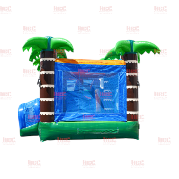 Jungle Trek Combo Double Lane Inflated Pool Wet/Dry