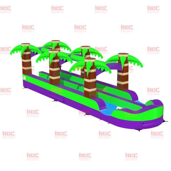 35 Foot Splash Double Lane Slip and Slide Inflated Pool