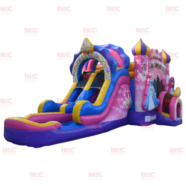 Diamond Princess Combo Double Lane Inflated Pool Wet and Dry