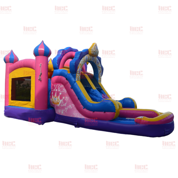 Diamond Princess Combo Double Lane Inflated Pool Wet and Dry