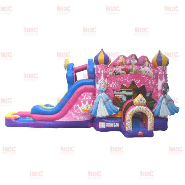 Diamond Princess Combo Double Lane Inflated Pool Wet and Dry