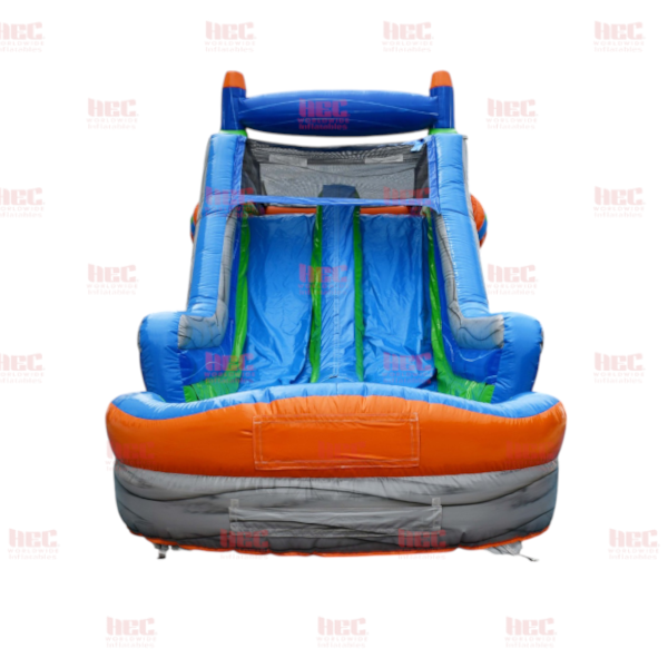 45 Foot Hyper Blast Obstacle Course Inflated Pool Elevated Floor Wet / Dry